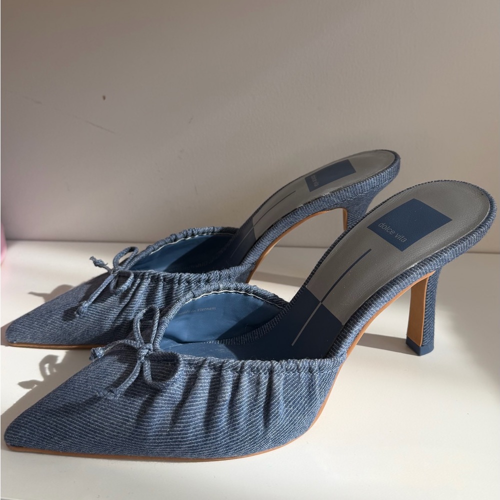 Dolce Vita Denim Blue Heels